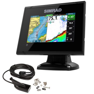 Simrad GO5 XSE Combo with Med/Hi DownScan Transom Mount Transducer & Navionics+ Chart Simrad GO5 XSE Combo with Med/Hi DownScan Transom Mount Transducer & Navionics+ Chart