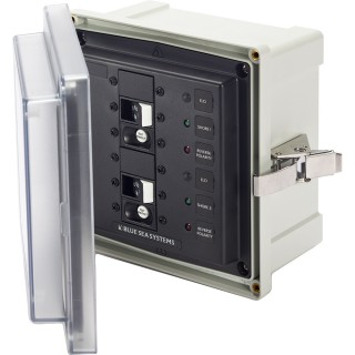 Blue Sea 3117 SMS Surface Mount System Panel Enclosure - 2 x 120V AC / 30A ELCI Main Blue Sea 3117 SMS Surface Mount System Panel Enclosure - 2 x 120V AC / 30A ELCI Main