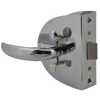 Southco Compact Swing Door Latch - Chrome - Non-Locking Southco Compact Swing Door Latch - Chrome - Non-Locking