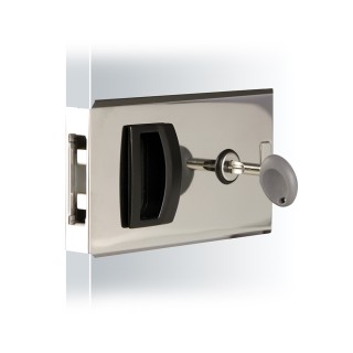 Southco Flush Sliding Door Latch - Square - Aluminum Southco Flush Sliding Door Latch - Square - Aluminum