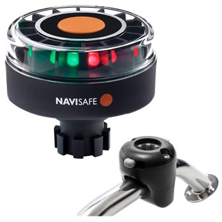 Navisafe Navilight Tricolor 2NM w/Navibolt Base & Rail Mount - Black Navisafe Navilight Tricolor 2NM w/Navibolt Base & Rail Mount - Black