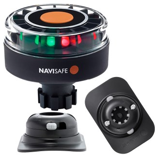 Navisafe Navilight Tricolor 2NM w/Navibolt Base & RIB Mount - Black Navisafe Navilight Tricolor 2NM w/Navibolt Base & RIB Mount - Black