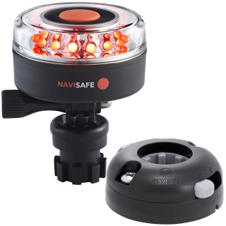 Navisafe Navilight All RED 360° 2NM w/Navimount Base & Horizontal Mount - Black Navisafe Navilight All RED 360° 2NM w/Navimount Base & Horizontal Mount - Black