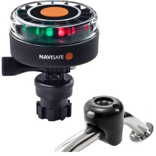 Navisafe Navilight 2NM Tricolor w/Navimount Base & Rail Mount - Black Navisafe Navilight 2NM Tricolor w/Navimount Base & Rail Mount - Black