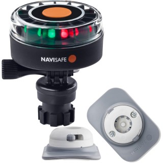 Navisafe Navilight 2NM Tricolor w/Navimount Base & RIB Mount - White Navisafe Navilight 2NM Tricolor w/Navimount Base & RIB Mount - White