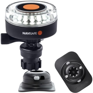 Navisafe Navilight 360° 2NM White w/Navimount Base & RIB Mount - Black Navisafe Navilight 360° 2NM White w/Navimount Base & RIB Mount - Black