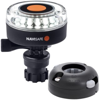Navisafe Navilight 360° 2NM White w/Navimount Base & Horizontal Mount - Black Navisafe Navilight 360° 2NM White w/Navimount Base & Horizontal Mount - Black
