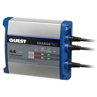 Guest On-Board Battery Charger 8A / 12V - 2 Bank - 120V Input Guest On-Board Battery Charger 8A / 12V - 2 Bank - 120V Input