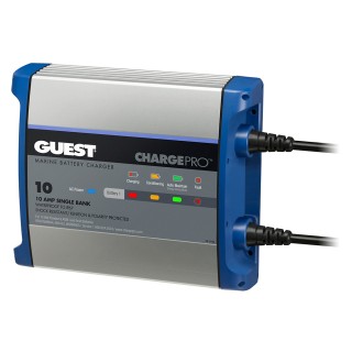 Guest On-Board Battery Charger 10A / 12V - 1 Bank - 120V Input Guest On-Board Battery Charger 10A / 12V - 1 Bank - 120V Input