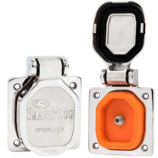 SmartPlug TV/Internet Connector - Stainless Steel SmartPlug TV/Internet Connector - Stainless Steel