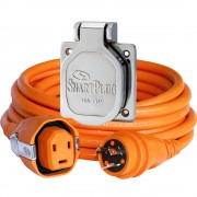 SmartPlug 30 Amp 50&#39; Dual Configuration Cordset w/Tinned Wire & 30 Amp Stainless Steel Inlet