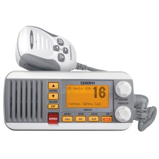 Uniden UM435 Fixed Mount VHF Radio - White Uniden UM435 Fixed Mount VHF Radio - White