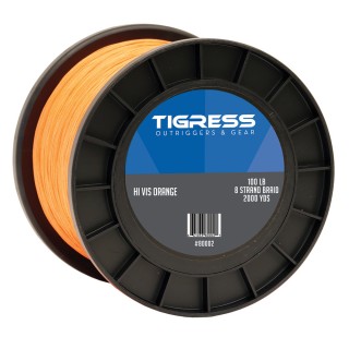Tigress High-Visibility 100lb Kite Braid - Orange Tigress High-Visibility 100lb Kite Braid - Orange