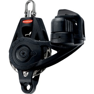 Ronstan Series 55 Ratchet Mount Orbit Block - Single Becket Cleat Swivel Ronstan Series 55 Ratchet Mount Orbit Block - Single Becket Cleat Swivel
