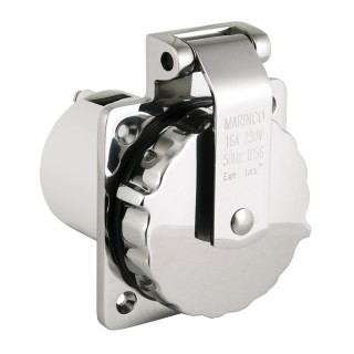 Marinco 16A 230V Easy Lock 316 Stainless Steel Inlet Marinco 16A 230V Easy Lock 316 Stainless Steel Inlet