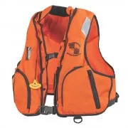 Stearns Manual Inflatable Vest w/Nomex&reg; Fabric - Orange/Black - S/M