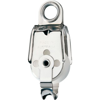 Ronstan Series 30 Utility Block - Single, Becket, Ferrule Eye Head Ronstan Series 30 Utility Block - Single, Becket, Ferrule Eye Head