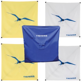 Tigress Kite Kit - 2-All Purpose Yellow, 2-Specialty White & Storage Bag Tigress Kite Kit - 2-All Purpose Yellow, 2-Specialty White & Storage Bag