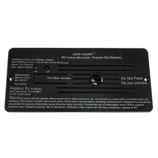 Safe-T-Alert Combo Carbon Monoxide Propane Alarms Flush Mount - Black Safe-T-Alert Combo Carbon Monoxide Propane Alarms Flush Mount - Black