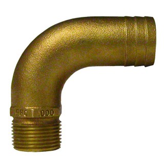 GROCO Колено Bronze Full Flow Elbow Pipe to Hose Fitting GROCO Колено Bronze Full Flow Elbow Pipe to Hose Fitting