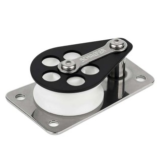 Schaefer Series 3 Flat Base/Alum Cheek/Delrin Sheave Schaefer Series 3 Flat Base/Alum Cheek/Delrin Sheave