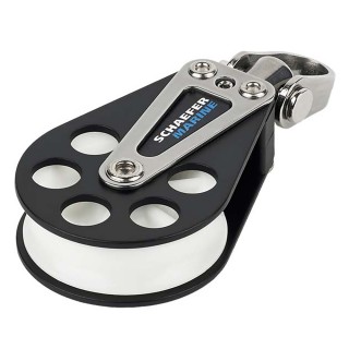Schaefer Single Aluminum Block - 51mm Sheave Schaefer Single Aluminum Block - 51mm Sheave