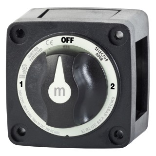 Blue Sea 6008200 m-Series Selector 3 Position Battery Switch - Black Blue Sea 6008200 m-Series Selector 3 Position Battery Switch - Black