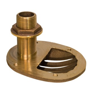 GROCO Фильтр для корпуса с гайкой Bronze Combo Scoop Thru-Hull with Nut GROCO Фильтр для корпуса с гайкой Bronze Combo Scoop Thru-Hull with Nut