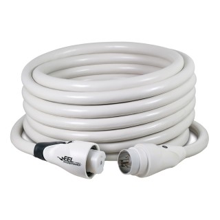 Marinco EEL 50A White Cordset - 125/250V - 50' Marinco EEL 50A White Cordset - 125/250V - 50'