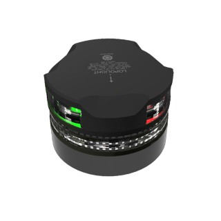Lopolight Tri-Color Navigation Light w/Anchor Light & Strobe - 2nm - Black Housing Lopolight Tri-Color Navigation Light w/Anchor Light & Strobe - 2nm - Black Housing