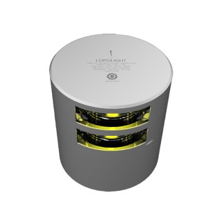 Lopolight Double Stern Towing Light - 2nm - Silver Housing - Horizontal Mount Lopolight Double Stern Towing Light - 2nm - Silver Housing - Horizontal Mount