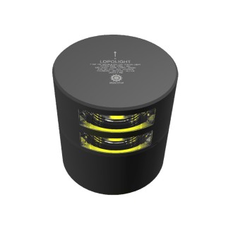 LOPOLIGHT Навигационный огонь 2nm yellow Towing, Double, black Аnodized LOPOLIGHT Навигационный огонь 2nm yellow Towing, Double, black Аnodized