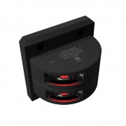 Lopolight Double Port SideLight - Vertical Mount - Black Housing - 3nm - Red