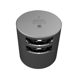 Lopolight Double Stern Light - 3nm - Silver Housing - Horizontal Mount Lopolight Double Stern Light - 3nm - Silver Housing - Horizontal Mount