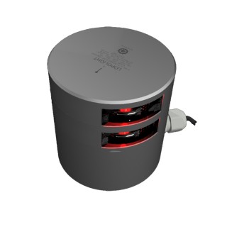 Lopolight Double Red Port Sidelight - 3nm - Silver Housing - Horizontal Mount Lopolight Double Red Port Sidelight - 3nm - Silver Housing - Horizontal Mount