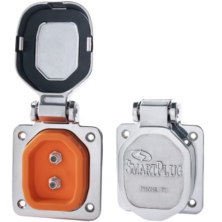 SmartPlug TV/Internet Connector - Double Stainless Steel SmartPlug TV/Internet Connector - Double Stainless Steel