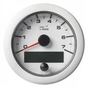Veratron 3-3/8" (85MM) OceanLink&reg; NMEA 2000&reg; Tachometer - 7000 RPM - White Dial & Bezel