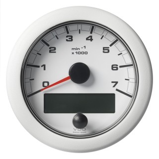Veratron 3-3/8" (85MM) OceanLink® NMEA 2000® Tachometer - 7000 RPM - White Dial & Bezel Veratron 3-3/8" (85MM) OceanLink® NMEA 2000® Tachometer - 7000 RPM - White Dial & Bezel