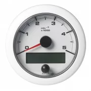 Veratron 3-3/8" (85mm) OceanLink&reg; NMEA 2000&reg; Tachometer - 5000 RPM - White Dial & Bezel