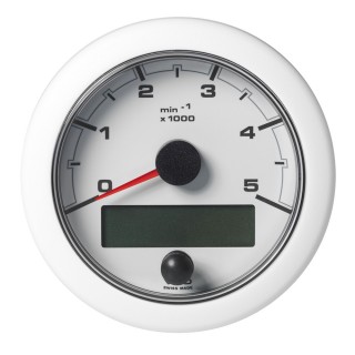 Veratron 3-3/8" (85mm) OceanLink® NMEA 2000® Tachometer - 5000 RPM - White Dial & Bezel Veratron 3-3/8" (85mm) OceanLink® NMEA 2000® Tachometer - 5000 RPM - White Dial & Bezel