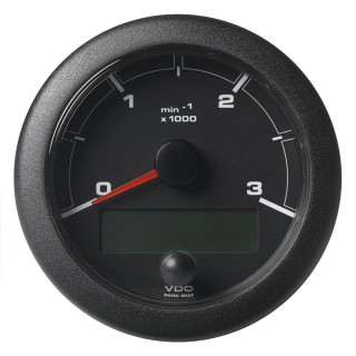Veratron 3-3/8" (85mm) OceanLink Tachometer 3000 RPM - Black Dial & Bezel Veratron 3-3/8" (85mm) OceanLink Tachometer 3000 RPM - Black Dial & Bezel