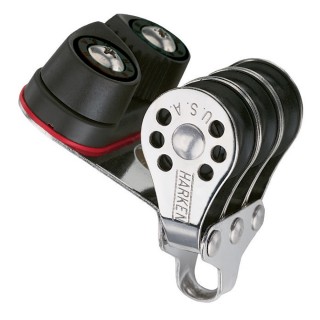 Harken 22mm Triple Micro Block w/Cam Cleat- Fishing Harken 22mm Triple Micro Block w/Cam Cleat- Fishing