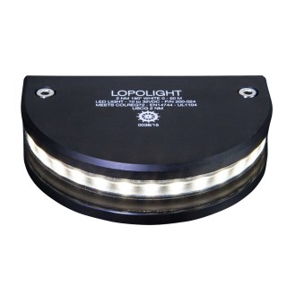 Lopolight White 180° Navigation Light - 2nm - Black Housing Lopolight White 180° Navigation Light - 2nm - Black Housing