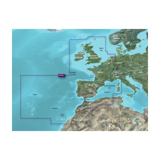 Garmin VEU722L Europe Atlantic Coast BlueChart® g3 Vision® Garmin VEU722L Europe Atlantic Coast BlueChart® g3 Vision®