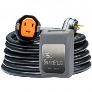SmartPlug RV Kit 30 Amp 30&#39; Dual Configuration Cordset - Black (SPX X Park Power) & Non Metallic Inlet - Gray
