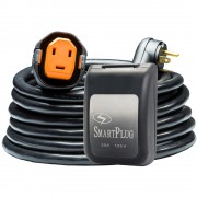 SmartPlug RV Kit 30 Amp 30&#39; Dual Configuration Cordset - Black (SPX X Park Power) & Non Metallic Inlet - Black
