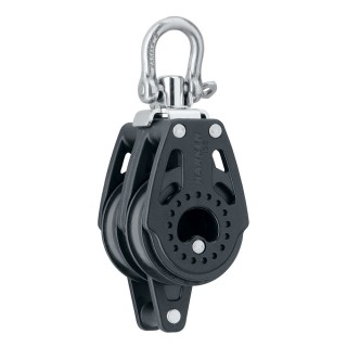 Harken 40mm Carbo Air Double Swivel Block w/Becket Harken 40mm Carbo Air Double Swivel Block w/Becket