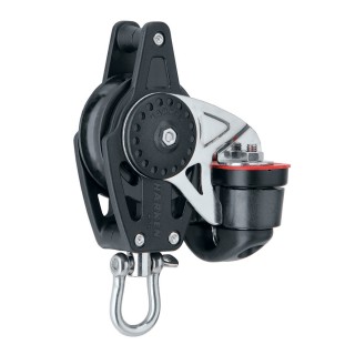 Harken 40mm Carbo Air Block w/Cam Cleat & Becket Harken 40mm Carbo Air Block w/Cam Cleat & Becket