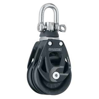 Harken 60mm Double Aluminum Element Block w/Swivel Harken 60mm Double Aluminum Element Block w/Swivel