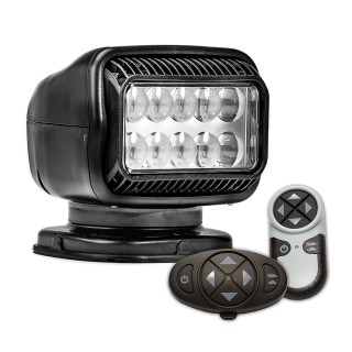 Golight Radioray GT Series Permanent Mount - Black LED - Wireless Handheld & Wireless Dash Mount Remotes Golight Radioray GT Series Permanent Mount - Black LED - Wireless Handheld & Wireless Dash Mount Remotes